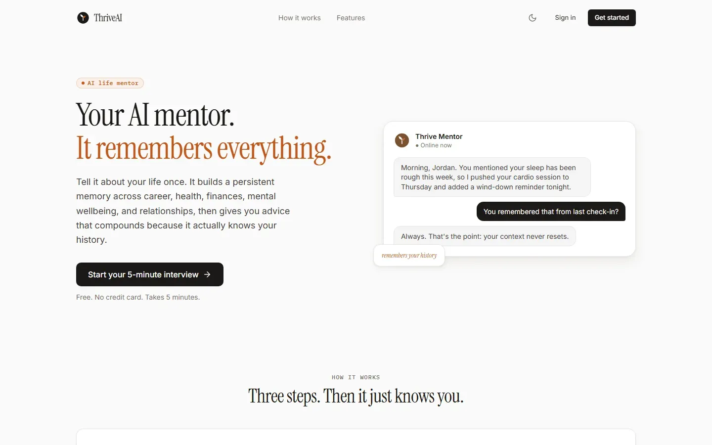 ThriveAI - AI Life Mentor